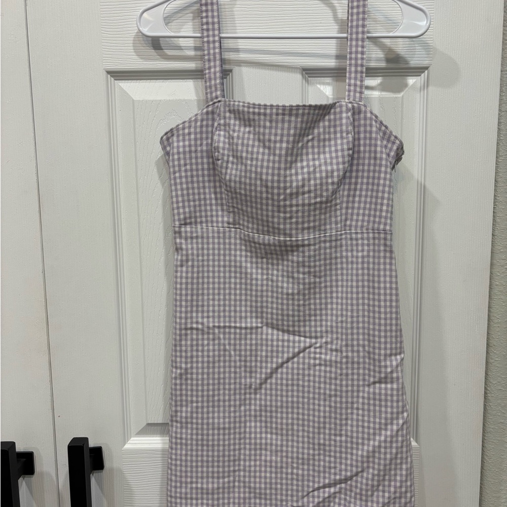 Hollister Black and White Ruched Sheath Mini Dress